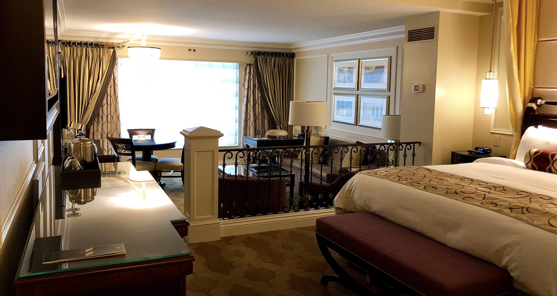 Our luxury king suite at The Venetian Hotel, Las Vegas