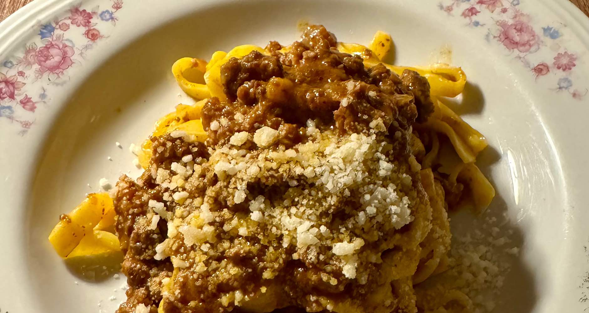 Rich and traditional ragù served at Vicolo Colombina