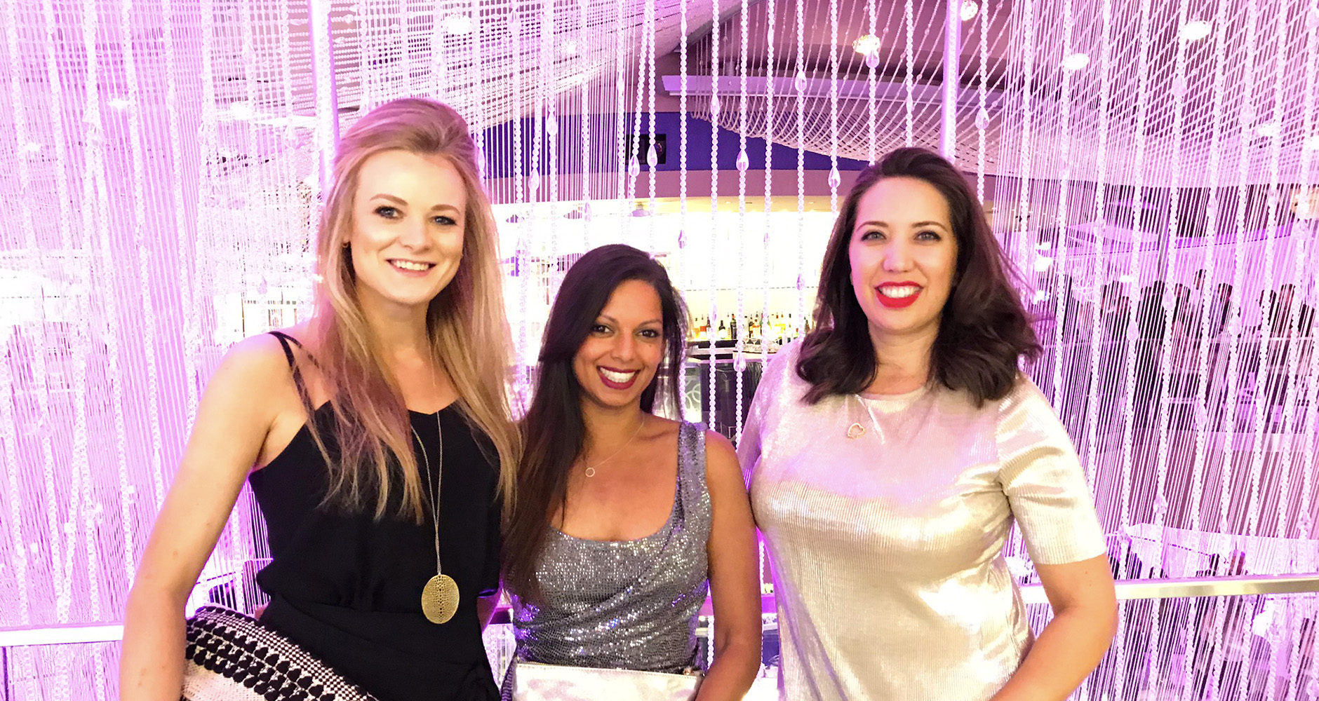 Group pic at the chandelier bar in The Cosmopolitan, Las Vegas