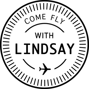 Come fly with Lindsay logo