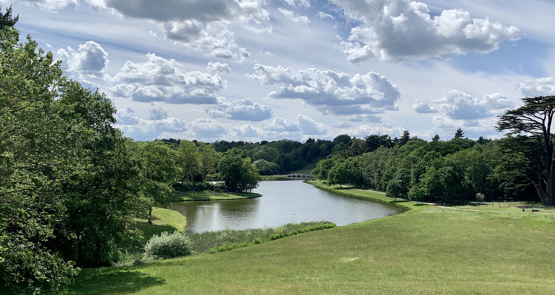 The Peaceful landscape of Painshill Park, Cobham