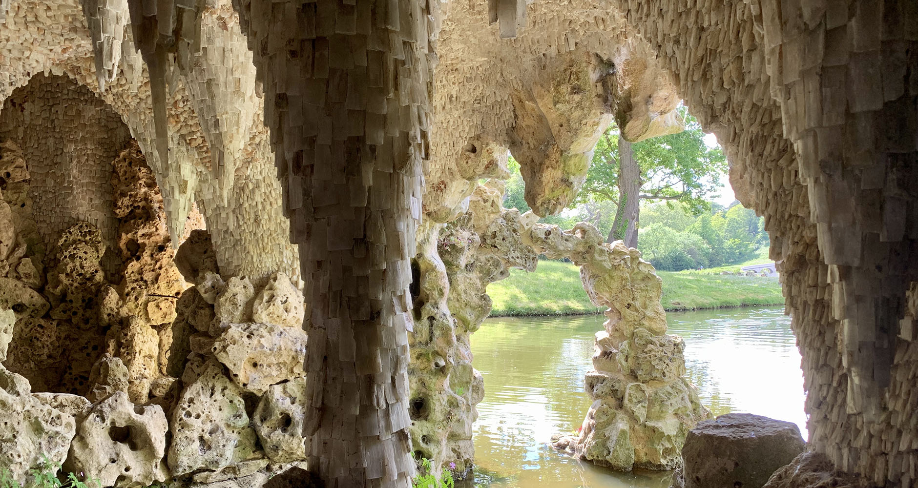 The crystal grotto in Painshill Park, Surrey